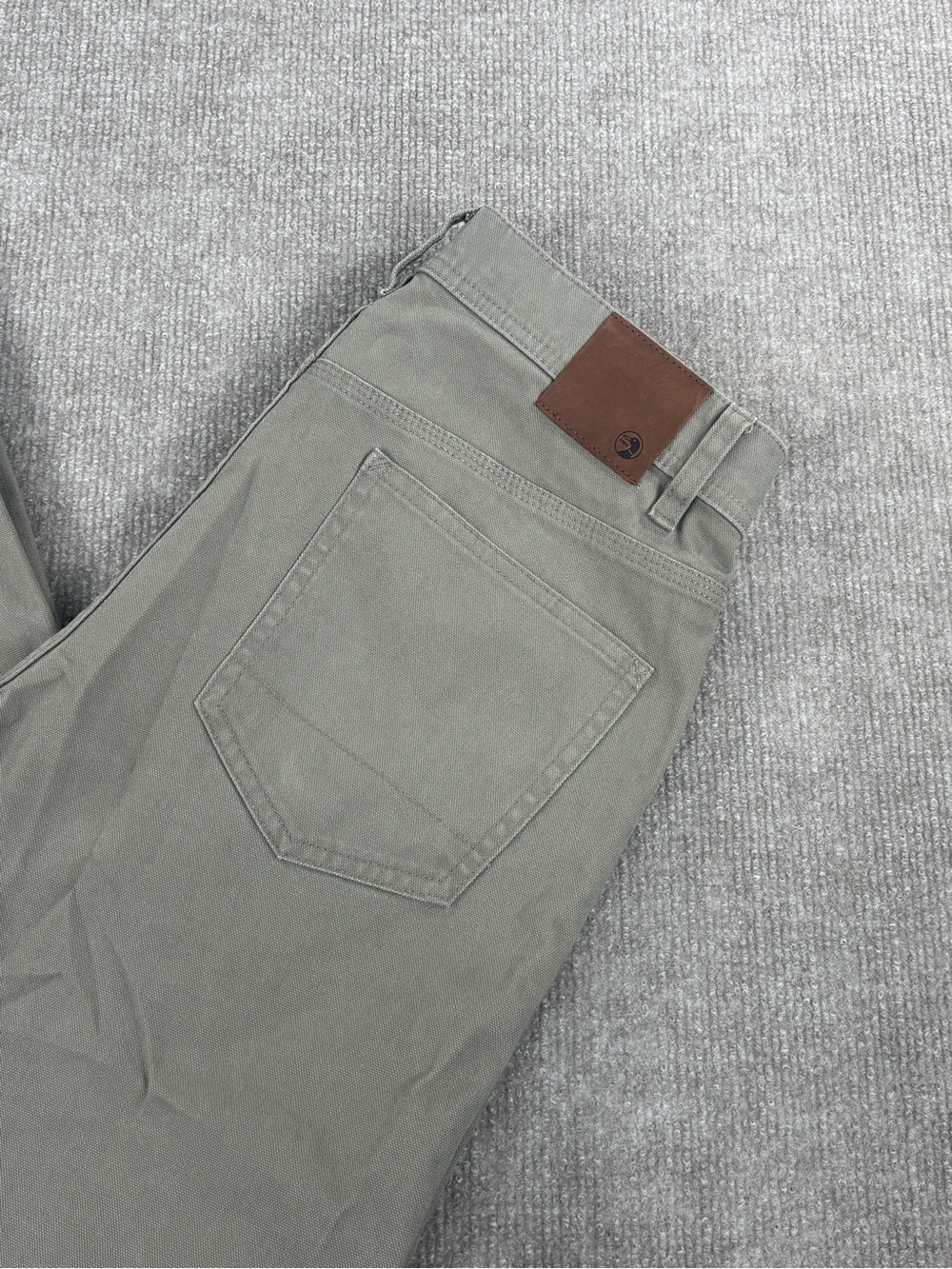 Duck Head 1865 Field Canvas Five Pocket Pants Tan Men's Size 30x30 Tan Beige